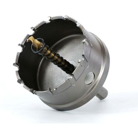 GABRIELLE Bi-Metal Hole Saw 80mm Stainless Steel TCT Carbide Industrial Grade High Speed Steel and Alloy Hole Saw for Metal, Aluminum Alloy, Plastic, Wood