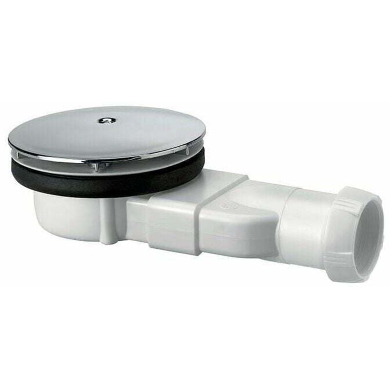 Gabrielle - Bonde de douche extra-plate dôme abs 30720138, blanc,