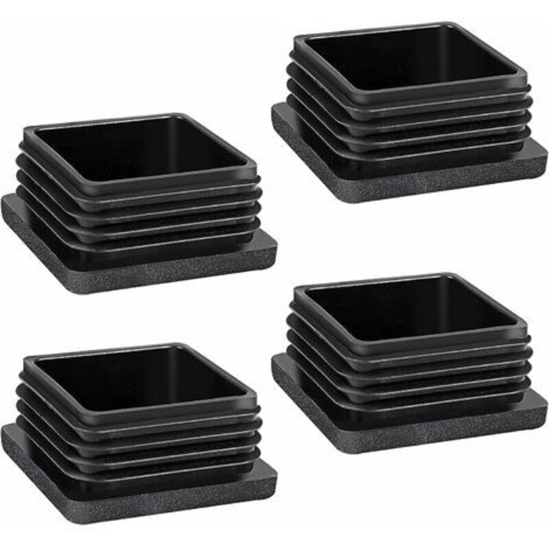 Gabrielle - Bouchon Pied de Chaise,4 Pièces Bouchons pour Tuyau 30X30mm Bouchon Tube Carré pour Tubes Métalliques, Chaises, Canapés, Tables et Gabrielle - Bouchon Pied de Chaise,4 Pièces Bouchons pour Tuyau 30X30mm Bouchon Tube Carré pour Tubes Métalliques, Chaises, Canapés, Tables et