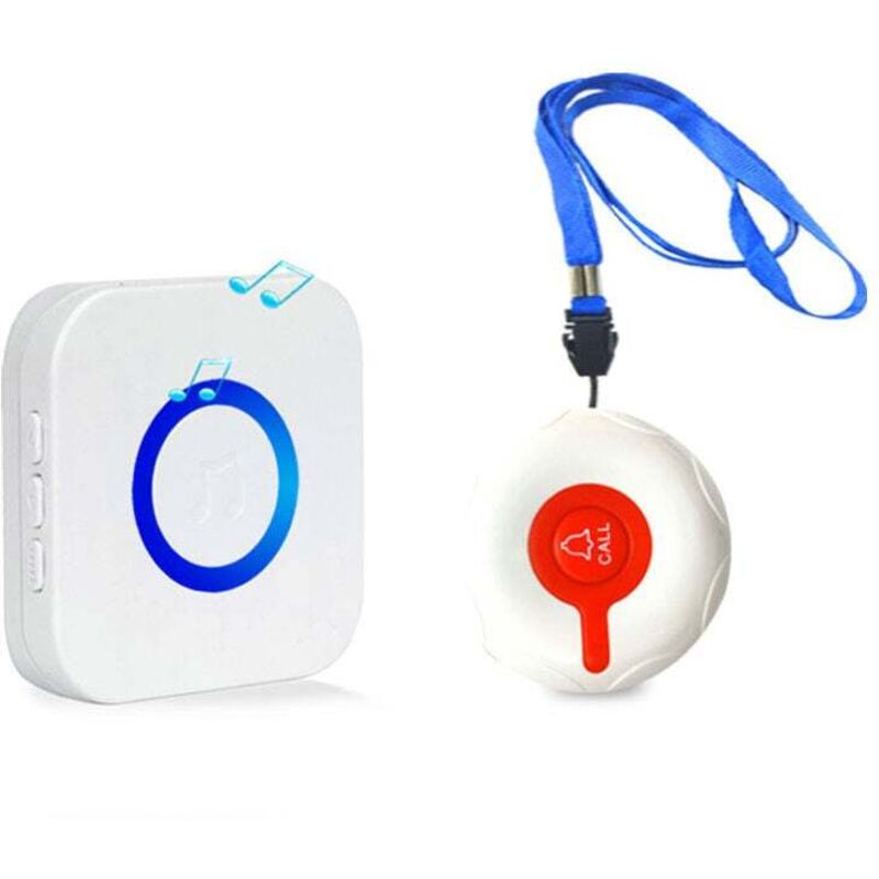 Gabrielle - Bouton D'alerte Pour Personnes Âgées, Bouton D'appel De Téléavertisseur Sans Fil Pour Personnes Âgées à La Maison Avec 4 Niveaux De