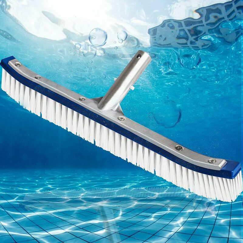 Gabrielle - Brosse de nettoyage de piscine, brosse de natation de luxe de 18 pouces avec support en aluminium, conçue pour être utilisée avec une