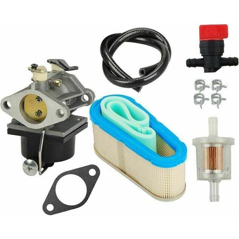 Gabrielle - Carburateur, avec filtre à air 36356, vanne d'arrêt, filtre à carburant, ligne d'alimentation, pour Tecumseh OHV125, OHV130 et OVH135,