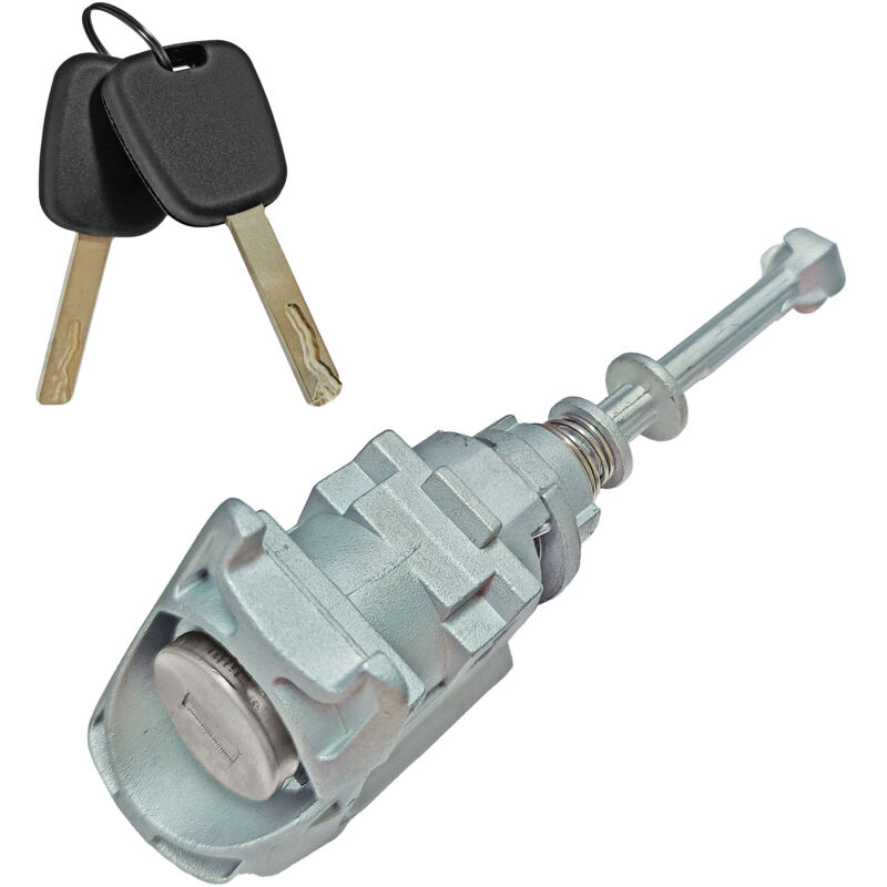 GABRIELLE Cylindre de serrure de porte gauche, OE:9170Y0, sur mesure pour Citroën C4 et Peugeot 407 (2004-2011) - avec 2 clés