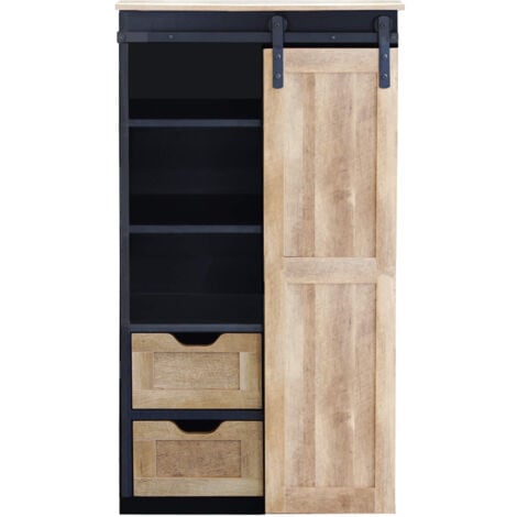 MILANI HOME GABRIELLE - dispensa in legno e acciaio