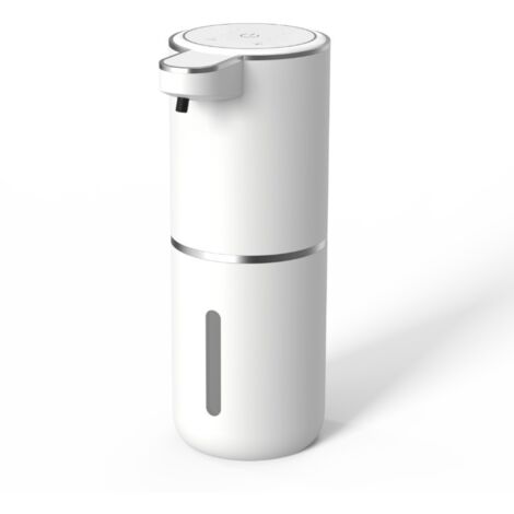 GABRIELLE Distributore automatico di sapone con sensore, sensore a infrarossi da 380 ml, montaggio a parete, ricaricabile tramite USB, impermeabile IPX5, adatto per cucina e bagno