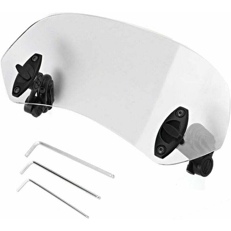 Gabrielle - Extension Bulle Moto - Extension Pare Brise Moto Universel Moto Clip réglable Pare-Brise-Vent Accessoires de Pare-Brise