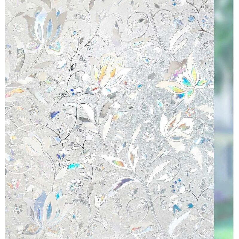 Gabrielle - Film De Fenêtre Film De Confidentialité Opaque Auto-Adhésif Pour Fenêtre Film De Fenêtre 3D Film De Verre Film Décoratif Adhésif Statique