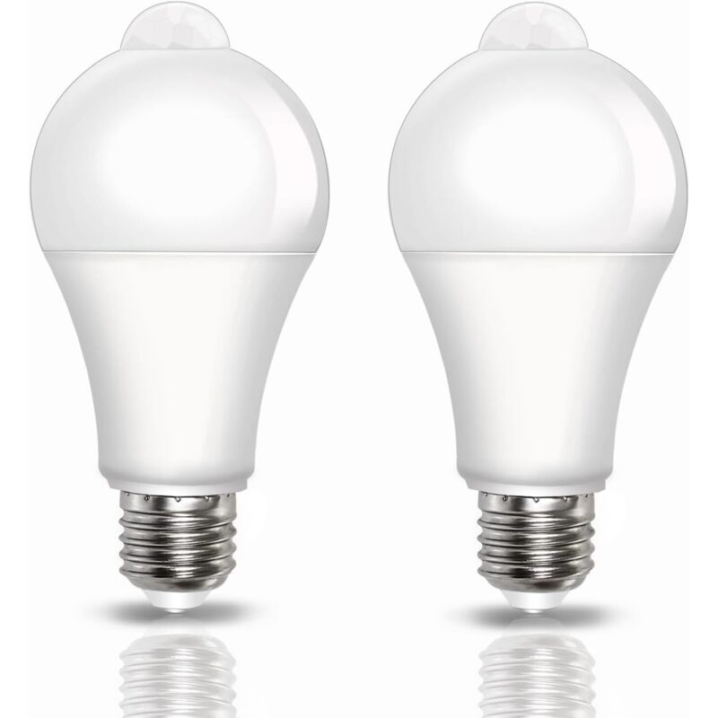 Gabrielle - Ampoule led Detecteur de Mouvement pir, E27 Culot Vissé, 12W, 1000 Lumens (équivalent de 100 watts), 220V, 6500k Blanc Froid, Ampoules Gabrielle - Ampoule led Detecteur de Mouvement pir, E27 Culot Vissé, 12W, 1000 Lumens (équivalent de 100 watts), 220V, 6500k Blanc Froid, Ampoules