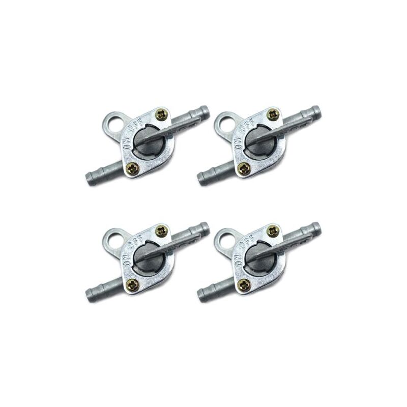 Gabrielle - Fuel Switch 4 Pieces Universal Fuel Tap Petrol Fuel Tap Motorcycle Fuel Switch for Most Motorcycles ATVs etc. Aluminum Alloy