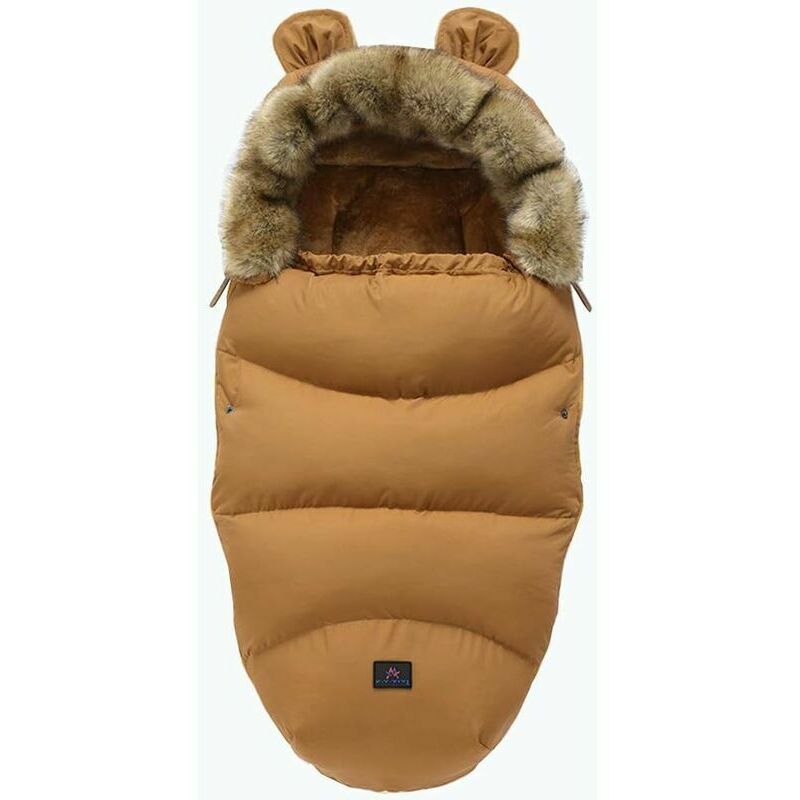 gabrielle - gigoteuse d'hiver universelle pour bébé, couvre-pieds, couverture d'emmaillotage pour poussette, siège auto (marron)