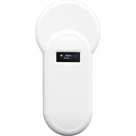 GABRIELLE H01-T Lettore portatile di chip per animali da 134,2 kHz Lettore di tag per animali da 134,2 kHz Lettore con display OLED Supporto formato Fdx-B Buzz-Er per la gestione di allevamenti di pol