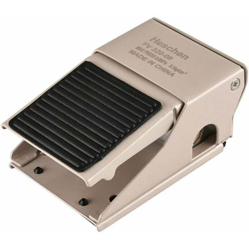 Gabrielle - Interrupteur à pédale pneumatique FV-320 interrupteur à bouton-poussoir PT1/4 filetage 3 voies/2 positions caoutchouc antidérapant