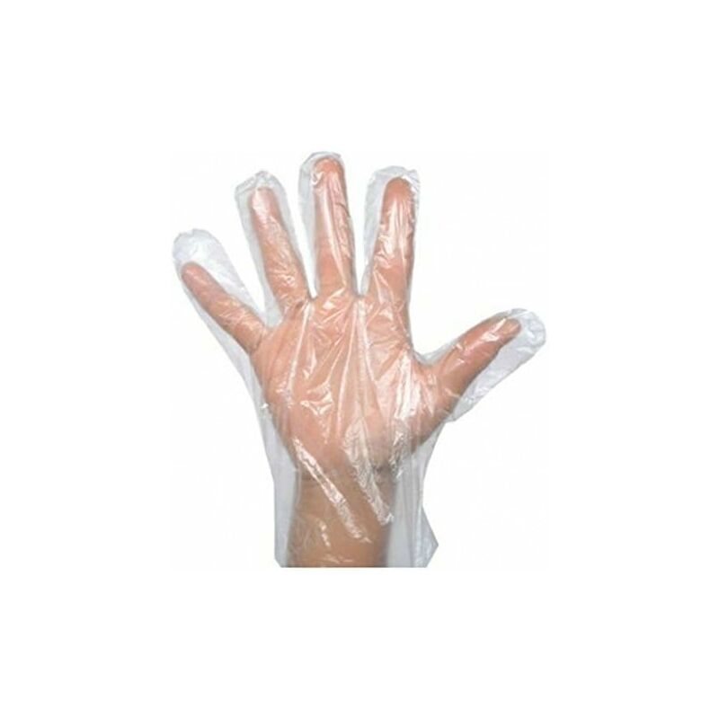 Lot de 1 000 gants en plastique jetables transparents Polyéthylène Grands - Gabrielle