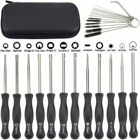GABRIELLE Lot de 12 outils de réglage de carburateur avec scredrivers acircle pour petit moteur 2 temps pour Husqvarna pour STHIL pour tronçonneuse ECHO