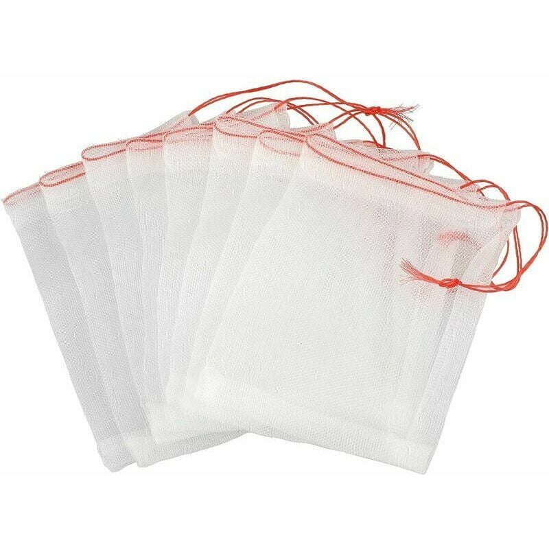 Lot de 50 filets anti-insectes 25 x 15 cm - Sac de protection pour plantes et fruits - Sac de protection de jardin pour protéger les plantes, les