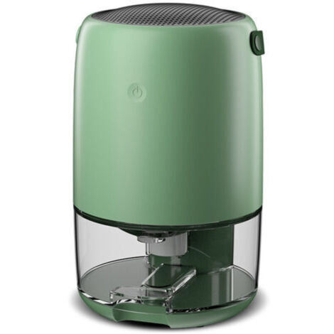 GABRIELLE Luftentfeuchter 270 ml/Tag, leiser elektrischer Luftentfeuchter mit 1100 ml Tank, kontinuierliche Entwässerung, Timer, 24 Stunden, Entfeuchtung von Räumen bis zu 5 m²/30 m³, grün
