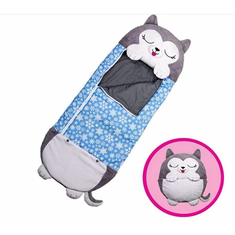 Mignon Sac de Couchage et Oreiller 2 en 1 pour Enfant 160 x 60 cm Duvet Adapte a Toutes les Saisons - Gabrielle
