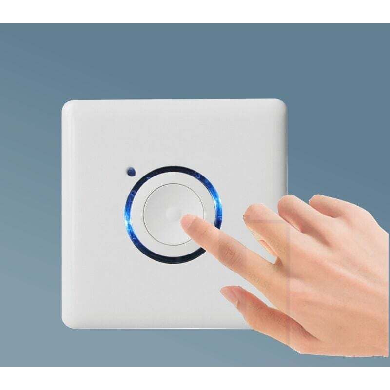 Gabrielle - Minuterie murale, AC110-250V extérieur led commutateur de minuterie tactile 16 niveaux paramètres de retard minuterie de compte à rebours