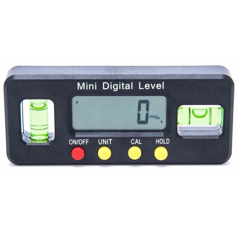 Gabrielle - Niveau electronique,Inclinomètre Numérique Rapporteur, Avec affichage, avec base magnétique, haute précision, avec affichage de maintien