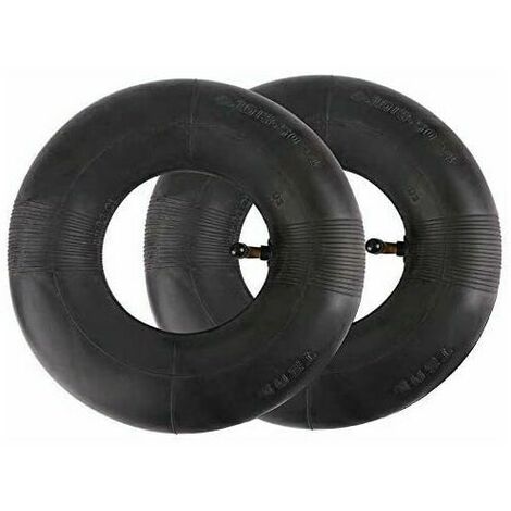 WilTec Lot 2 Pneus + Chambres à Air 18x8.50-8 Pour Tondeuse Autoportée, Brouette Ou Chariot