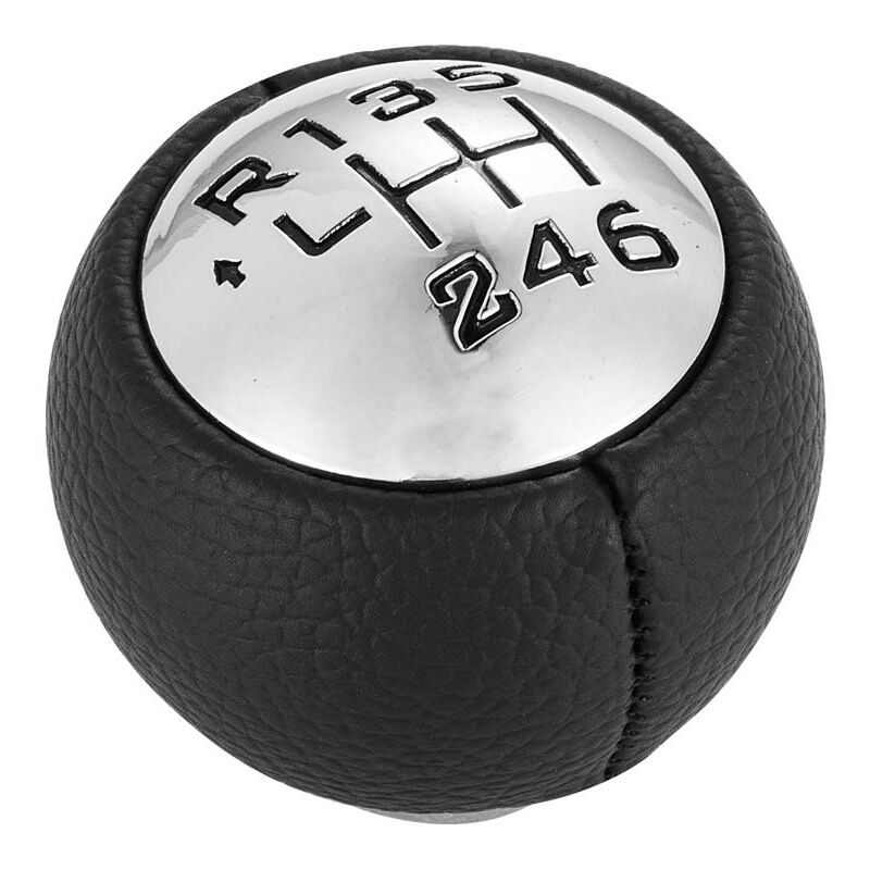 Gabrielle - Pommeau de Levier de Vitesse 6 Vitesses pour 307 308 3008 407 5008 807 Partner B9 ,Tepee C3 (A51),C4,C4 Picasso C8 ;Argent & Noir