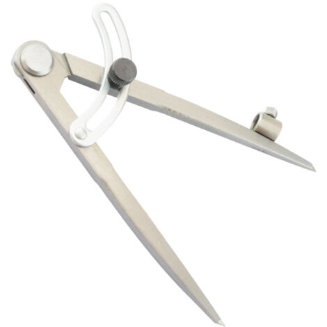 GABRIELLE Règle de marquage professionnelle pour porte-stylo ailé en acier au carbone de 250 mm, grand espacement en cuir, boussole industrielle, règle de marquage pour le travail du bois