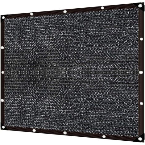 GABRIELLE Rete ombreggiante nera, rete di protezione solare, rete ombreggiante, rete ombreggiante per terrazze, tessuto ombreggiante, vela parasole, vela ombreggiante (3×4m)