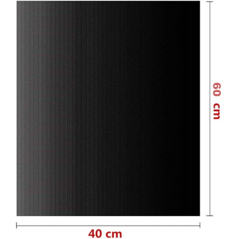 Tapis de Cuisson Barbecue 40X60 cm, 5 Pièces Gaz/Electrique/Charbon bbq Tapis Four Non Stick Four en Téflon, Réutilisable, Nettoyage Facile et