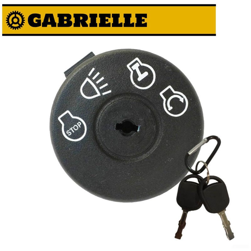Gabrielle - Tondeuse à gazon interrupteur d'allumage à 7 broches adapté pour 725-1741175566 925-1741, tracteur tondeuse à gazon avec interrupteur