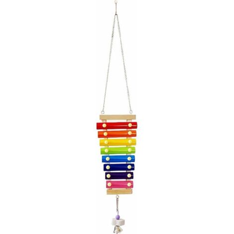 GABRIELLE Vogel-Xylophon, Papageien-Xylophon, Hühner-Xylophon, Haustierprodukte, Musikspielzeug, Huhn, Vogelpickspielzeug, Papageienspielzeug, Hühnerpickspielzeug, Hühnerstall-Pickingspielzeug