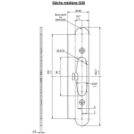 GACH AUTO URG D460 TR31 G38 XBR 31MM BOUTS RONDS INOX