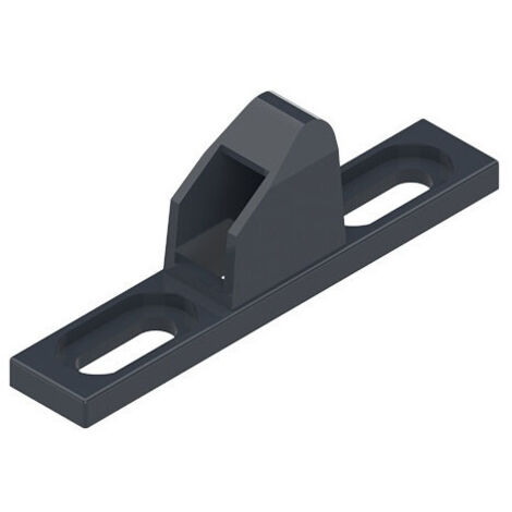 Gâche 2117 LA CROISEE DS noire en applique fixation Vis