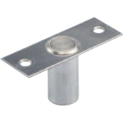 Gâche anti poussière pour tringle de menuiserie métallique - STREMLER Argent