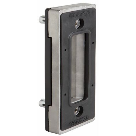 Gâche avec fixation Quick-Fix pour serrure coulisante, pour profil carré 80mm acier inoxydable. - LOCINOX
