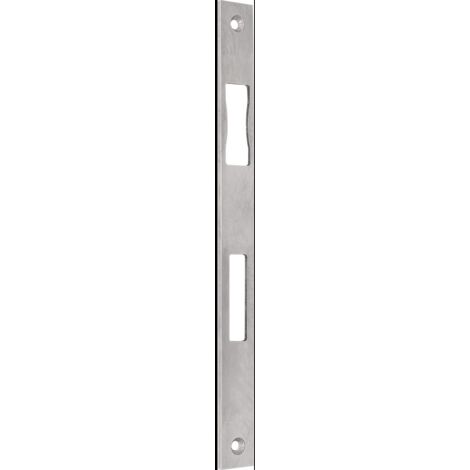 Gâche B 9000 VA argent L.24xL.270mm ktg.DIN L/R Passage de drisse 12mm BKS