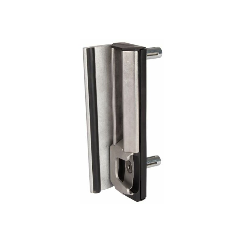 Gâche de sécurité de type industriel, système d'ancrage acier inoxydable, grise, profil carré 40-60 mm.
