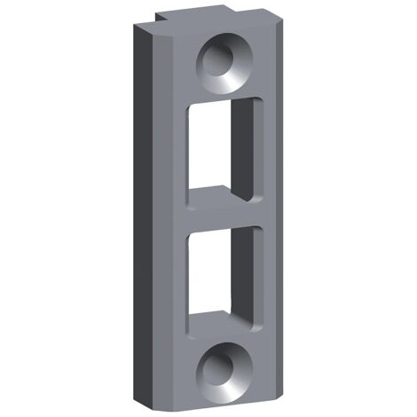 Gâche de tringle pour crémone à larder pour menuiserie PVC référence E-13035-00-0-1 - FERCO