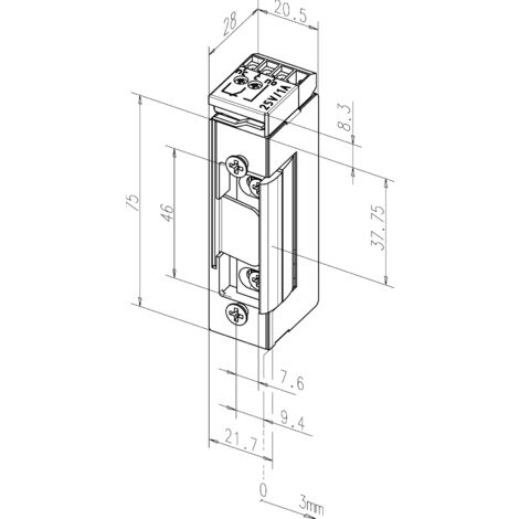 Module gâche électrique 12/24V