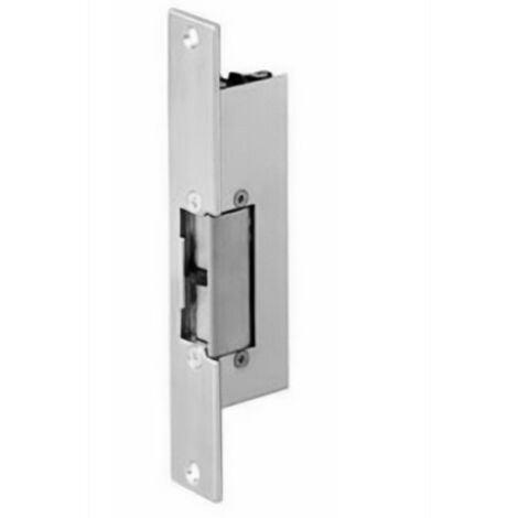 Gache électrique à encastrer 24V réversible 107 mm à émission et micro contact Beugnot 500