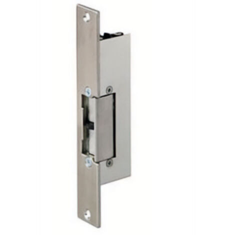 Gache électrique à encastrer 24V réversible 107 mm electro inversé et micro contact Beugnot 500
