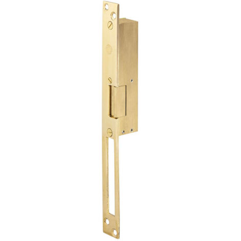 Gache électrique à encastrer électro inversé 120 mm 12V serrure verticale droit Beugnot HB20