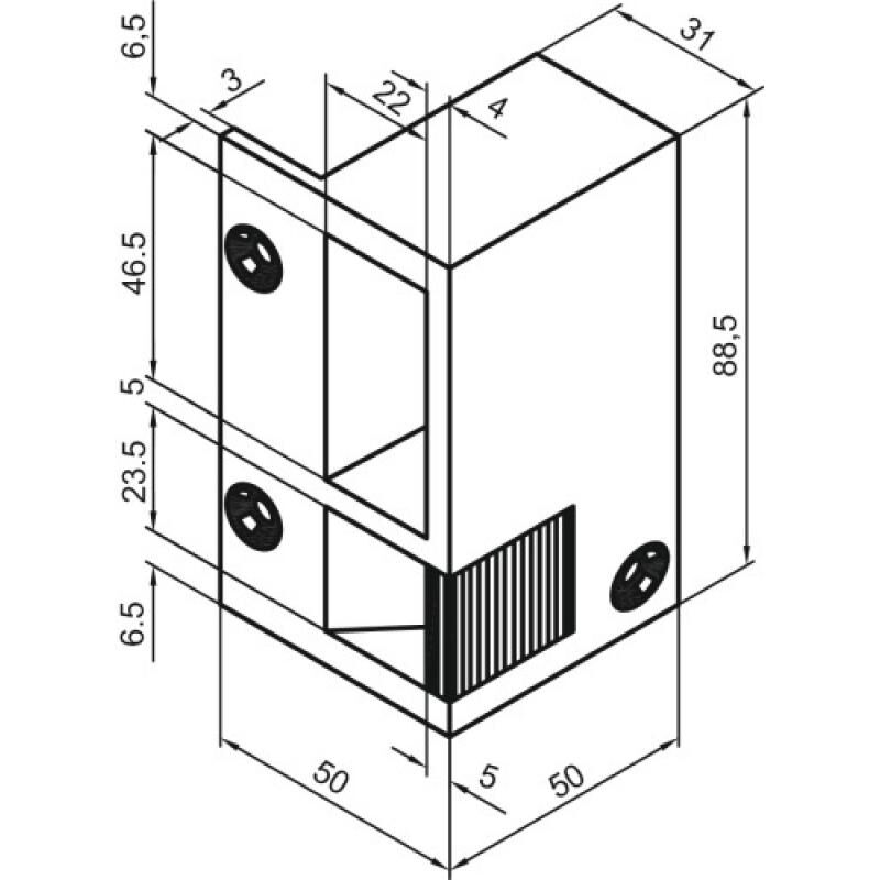 Gâche électrique en applique en bronze pour serrures horizontales à émission et contact stationnaire hauteur 88 main droite - métalux