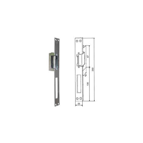 Gâche électrique Loquet réversible 9520 - façade longue