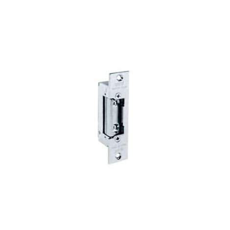 Gâche électrique symétrique réversible avec butée 7755.10 - 11 cm en acier nickelé poli (7755.1078)