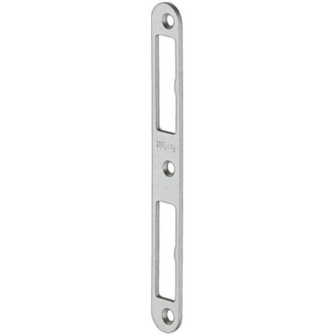 Gâche en acier inoxydable  1 pièce  Plaque de verrouillage d'entrée  Plaque de gâche plate DIN gauche + droite  Rénovation pour les côtés en bois  Butée de porte en métal  Porte