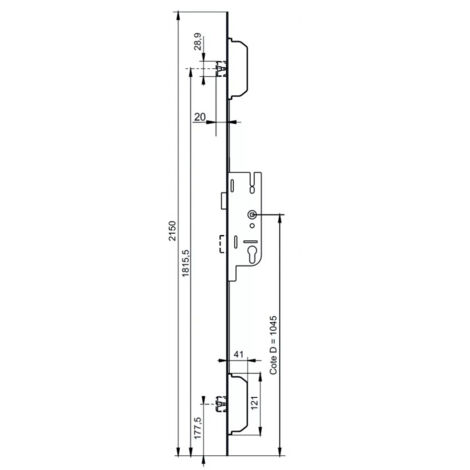 GACHE INFERIEURE OB JEU 12MM 7X8/4