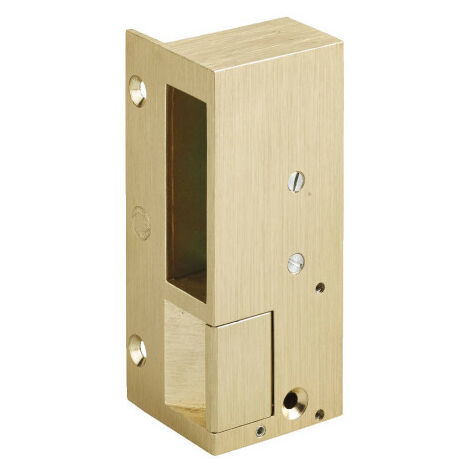Gâche n° 3 en applique 2 temps gauche tirant bronze - BEUGNOT - BE10621100