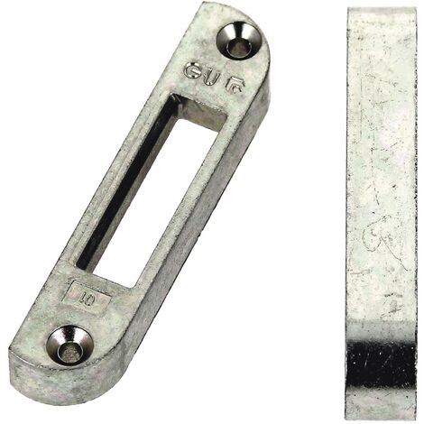 Ferco – Gâche panneton à défoncer pour pêne auxiliaire crémone GU-EUROPA MR2 – Épaisseur 14,5 mm – Largeur 16 mm – Dimensions 85 x 18 x 13 mm – E169220001