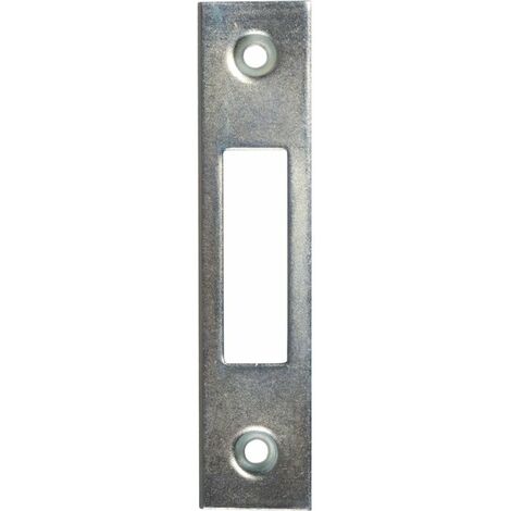 Gâche plate 49P pour porte sans huissserie – Acier zingué – Longueur 100 mm – Résistante à la corrosion et à l'usure quotidienne – ISO - 9702049P