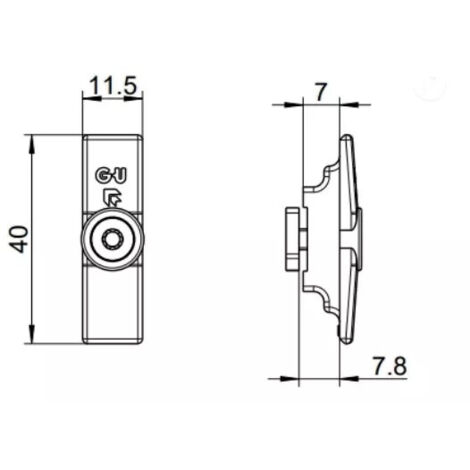 GACHE PONCTUELLE FACE A FACE 3700L E-25425-00-0-1